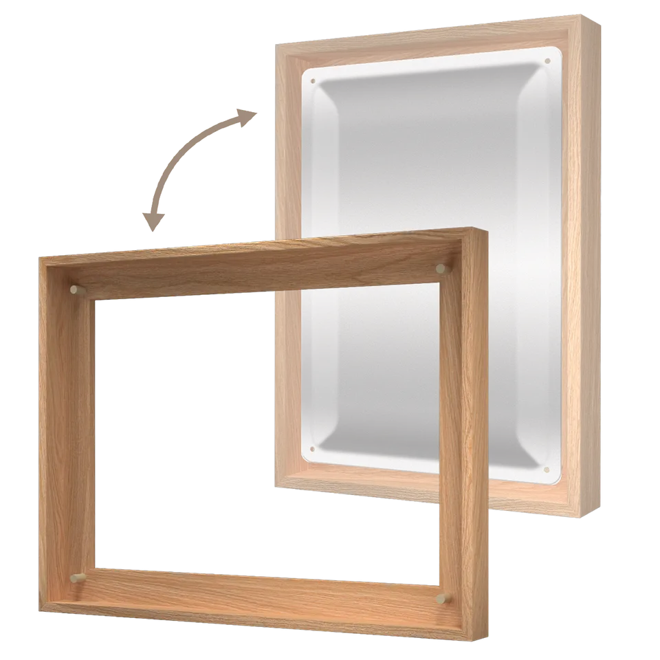 nostalgic-art-n-frame-l-cornice-in-legno-rovere-per-targhe-30x40-cm image 1