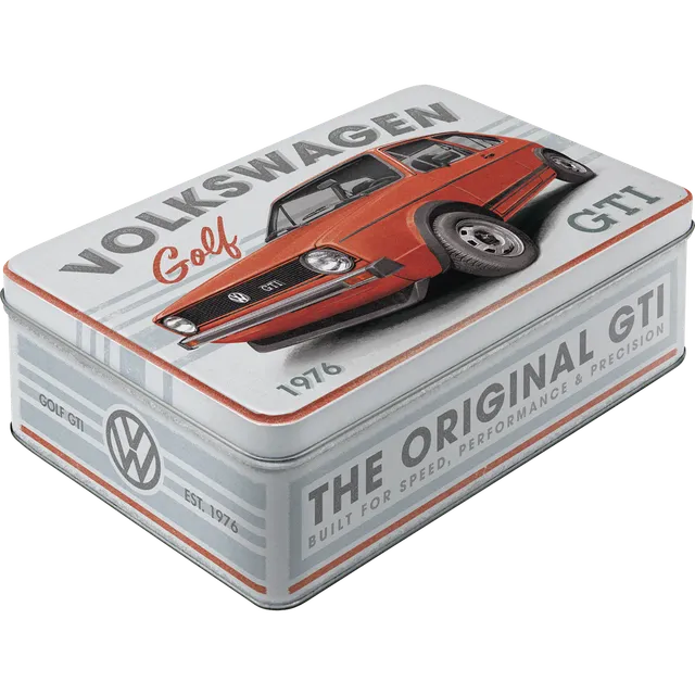 nostalgic-art-vw-golf-gti-1976-scatola-latta-2-5-l-23x16x7-cm image 1