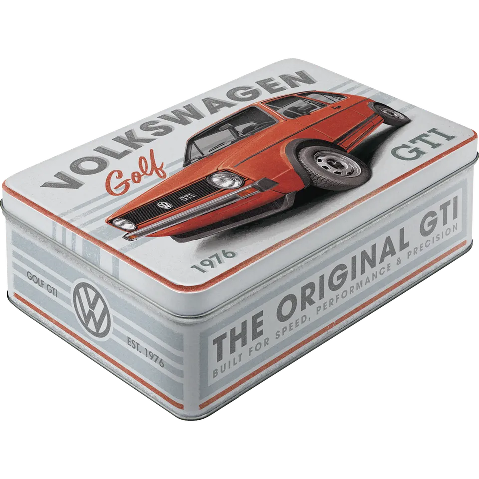 nostalgic-art-vw-golf-gti-1976-scatola-latta-2-5-l-23x16x7-cm image 1