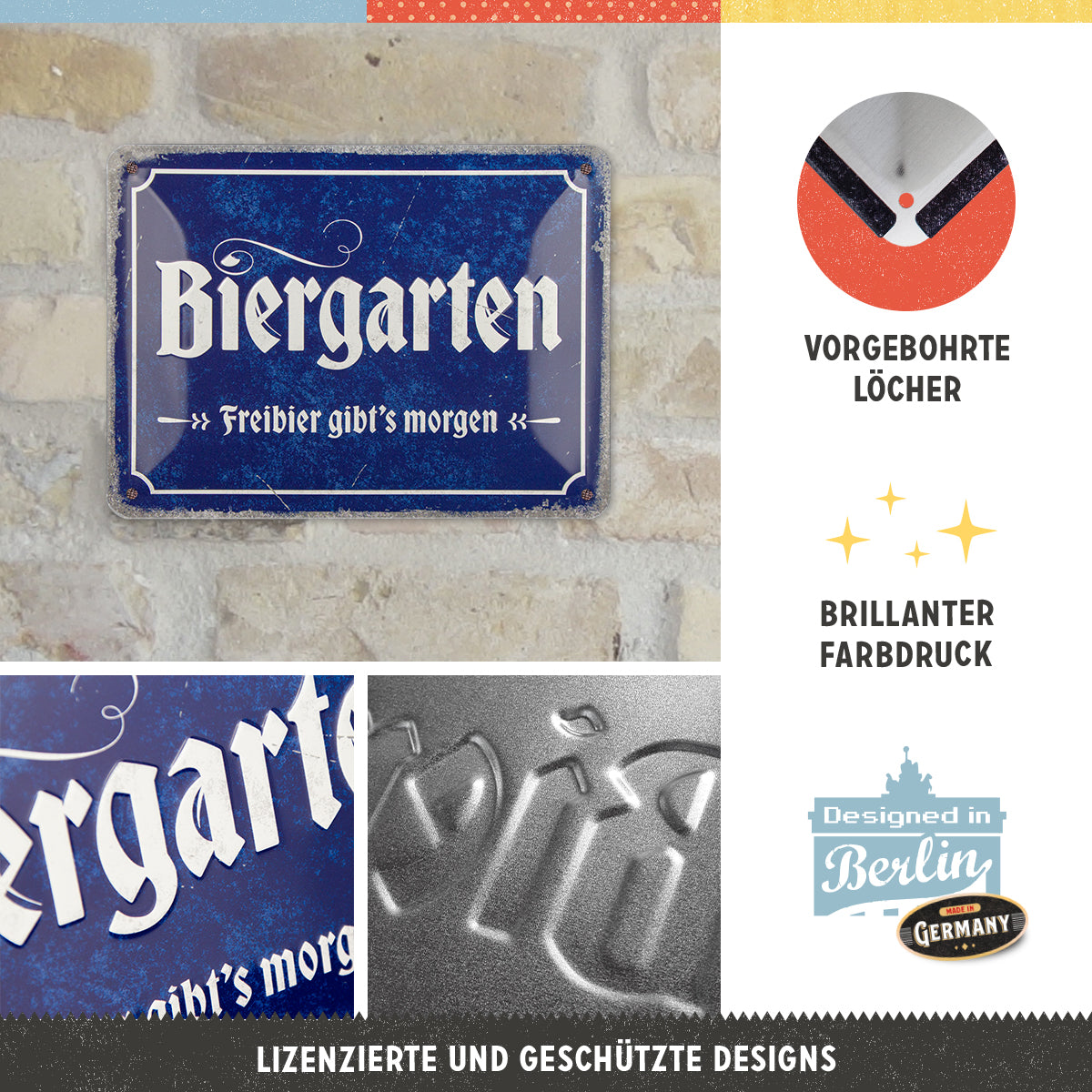 nostalgic-art-biergarten-targa-in-metallo-15x20-cm image 2