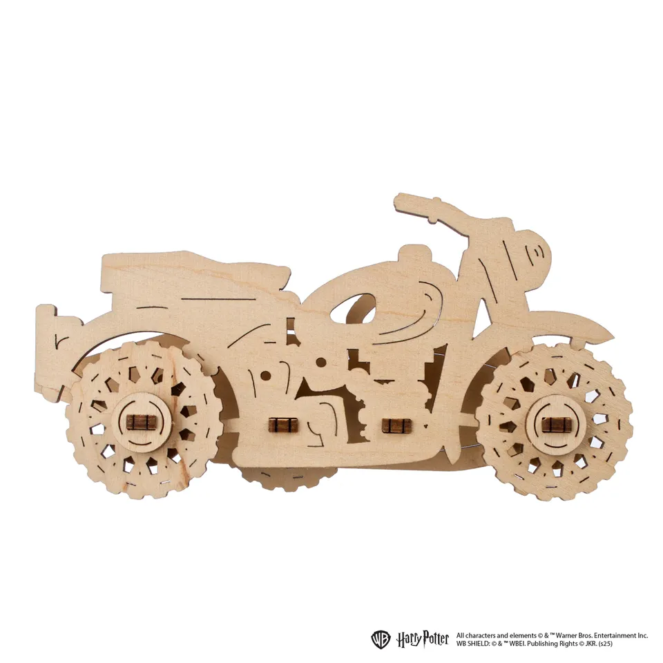 ugears-hagrid-s-flying-motorbike-moto-volante-3d-in-legno-da-colorare image 1