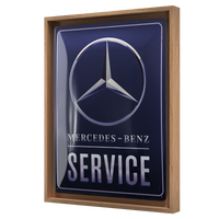 nostalgic-art-mercedes-benz-service-blue-targa-in-metallo-30x40-cm image 6