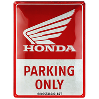 nostalgic-art-honda-mc-parking-only-targa-in-metallo-30x40-cm-2 image 2