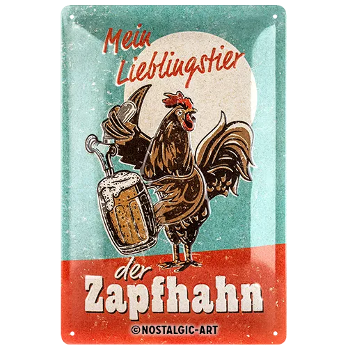 nostalgic-art-lieblingstier-zapfhahn-targa-in-metallo-20x30-cm-2 image 1