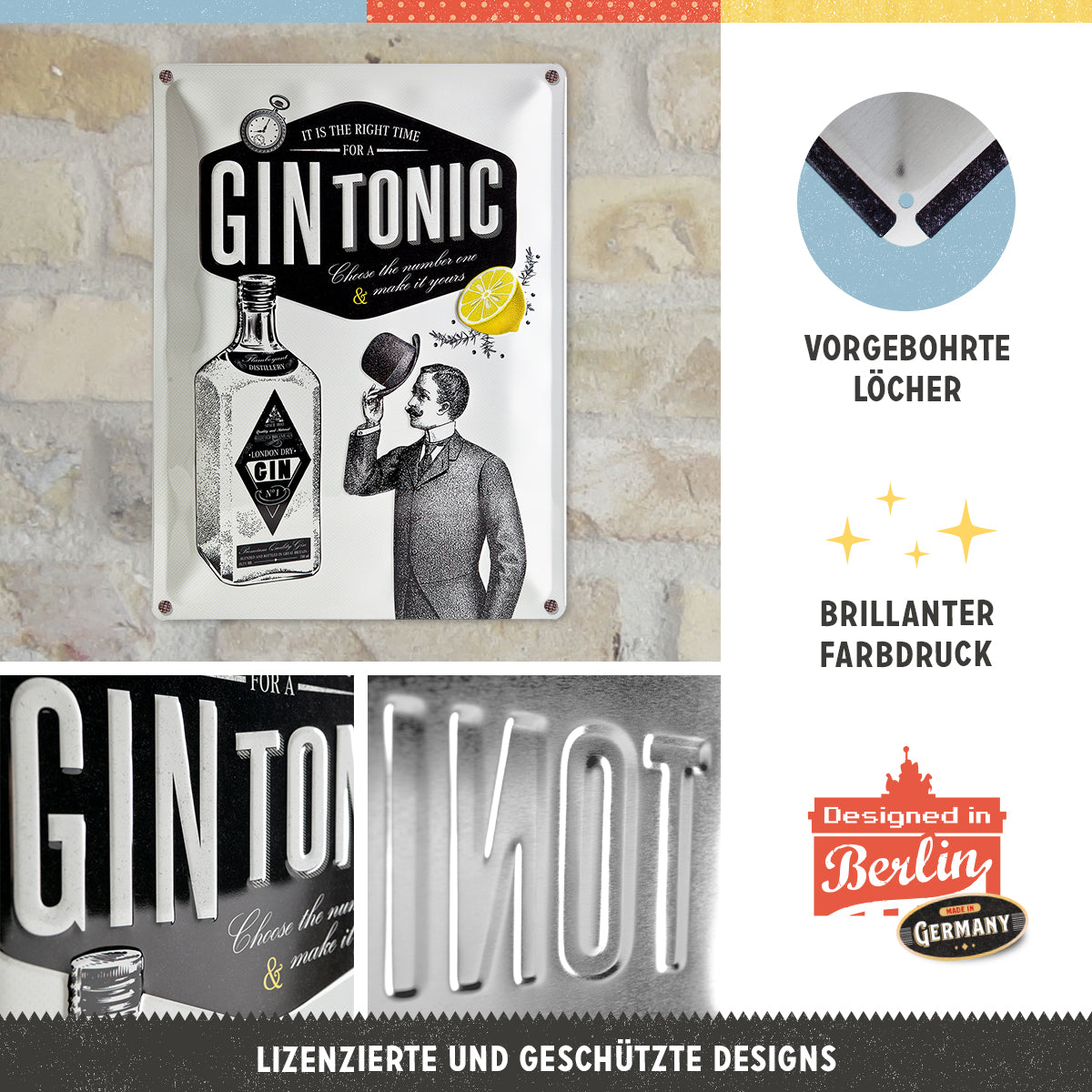 nostalgic-art-gin-tonic-targa-in-metallo-30x40-cm image 2