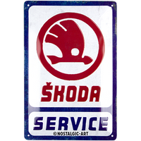 nostalgic-art-skoda-service-targa-in-metallo-20x30-cm image 2