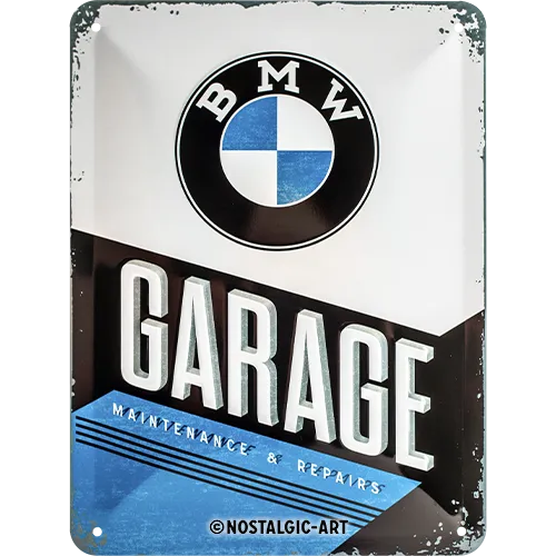 nostalgic-art-bmw-garage-targa-in-metallo-15x20-cm image 1