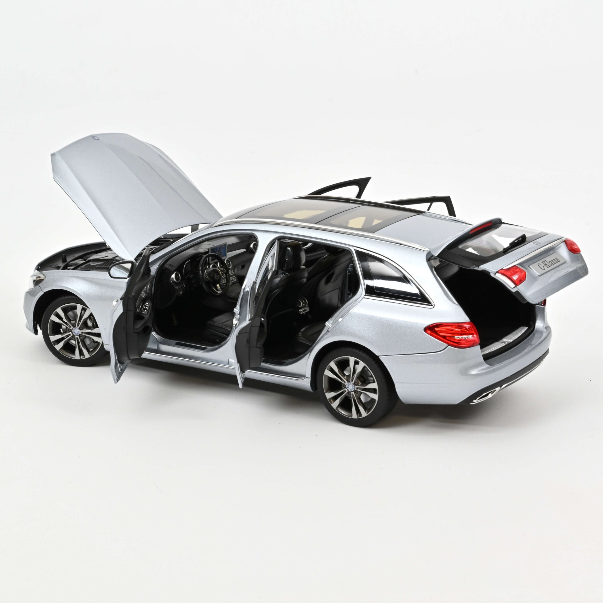norev-mercedes-benz-classe-c-station-wagon-2014-modellino-1-18-argento image 1
