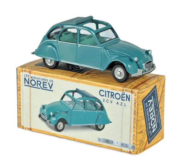 norev-citro-n-2cv-azl-1966-verde-agave-modellino-auto-1-43 image 1