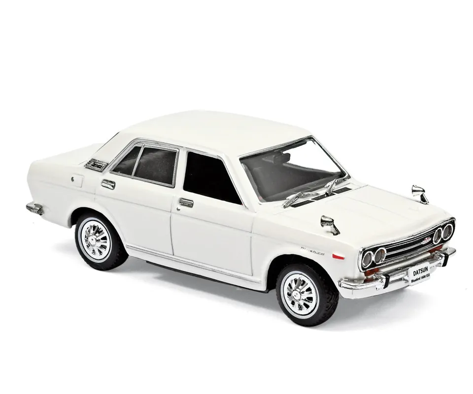 norev-datsun-bluebird-1600-sss-1969-bianco-modellino-auto-1-43 image 1