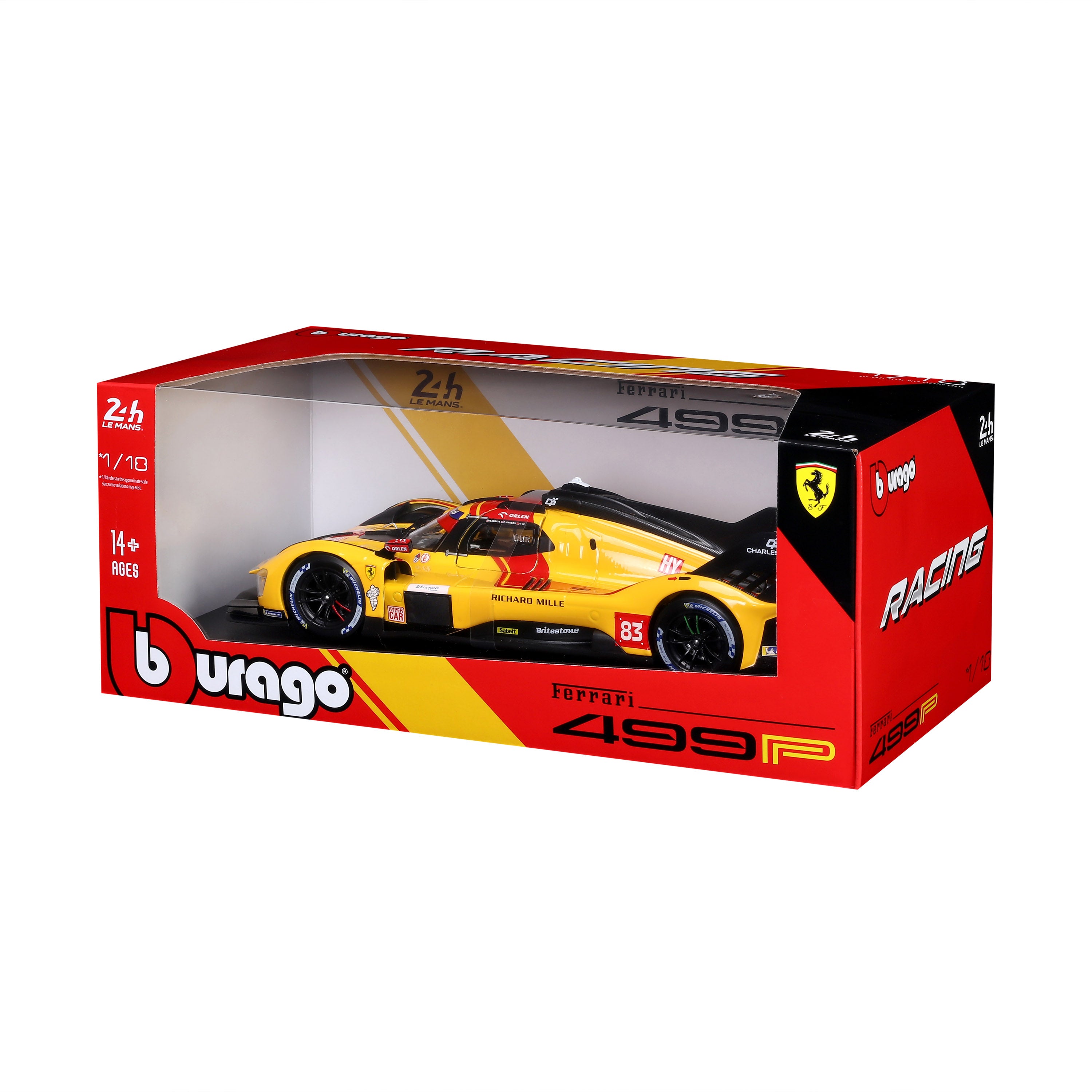 bburago-ferrari-499p-hypercar-24h-le-mans-2025-83-1-18 image 8