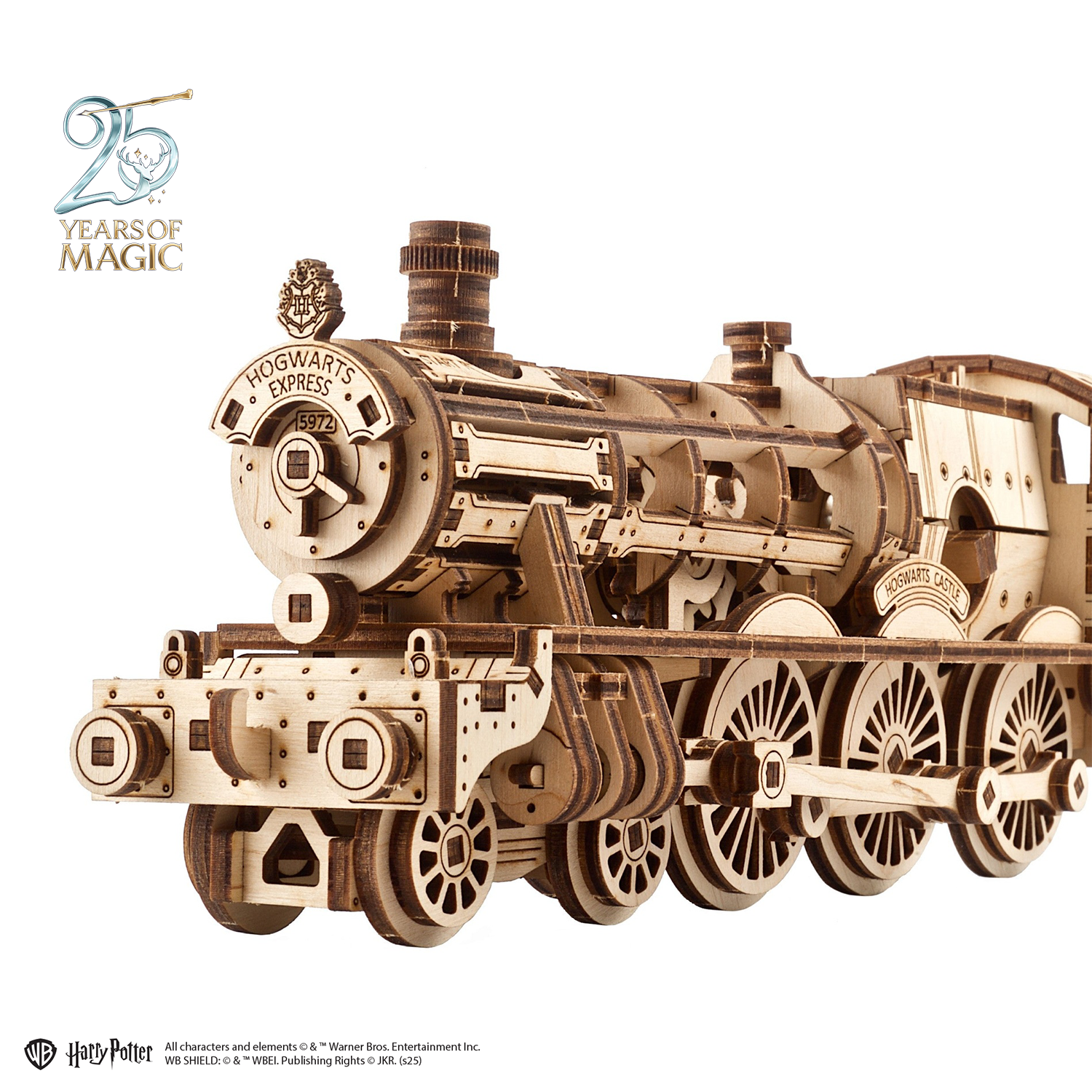 ugears-hogwarts-express-treno-meccanico-in-legno-da-costruire-harry-potter-serie image 1
