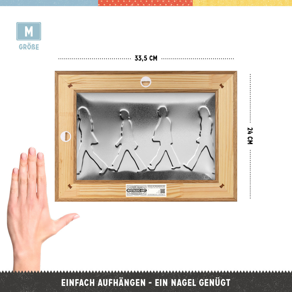 nostalgic-art-fab4-abbey-road-cornice-n-frame-m-24x33-5-cm image 2
