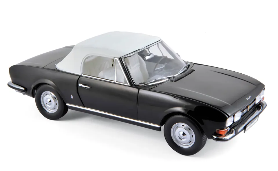 norev-peugeot-504-cabriolet-1971-nero-modellino-1-18 image 1