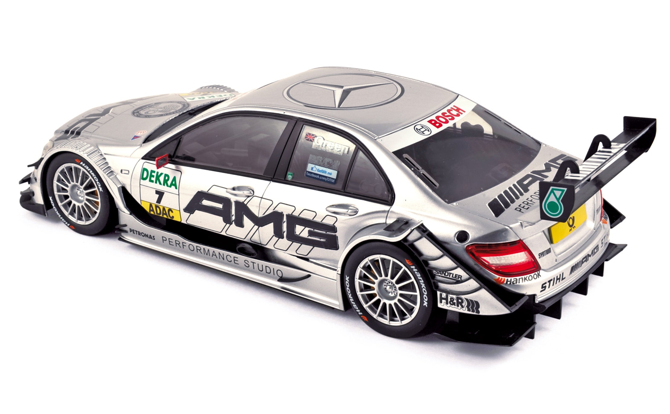 norev-mercedes-benz-classe-c-dtm-2011-n-7-verde-modellino-1-18 image 2