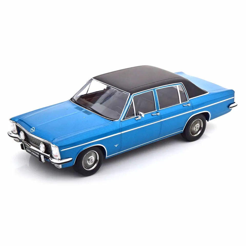norev-opel-diplomat-v8-1969-blu-metallizzata-modellino-auto-1-18 image 1