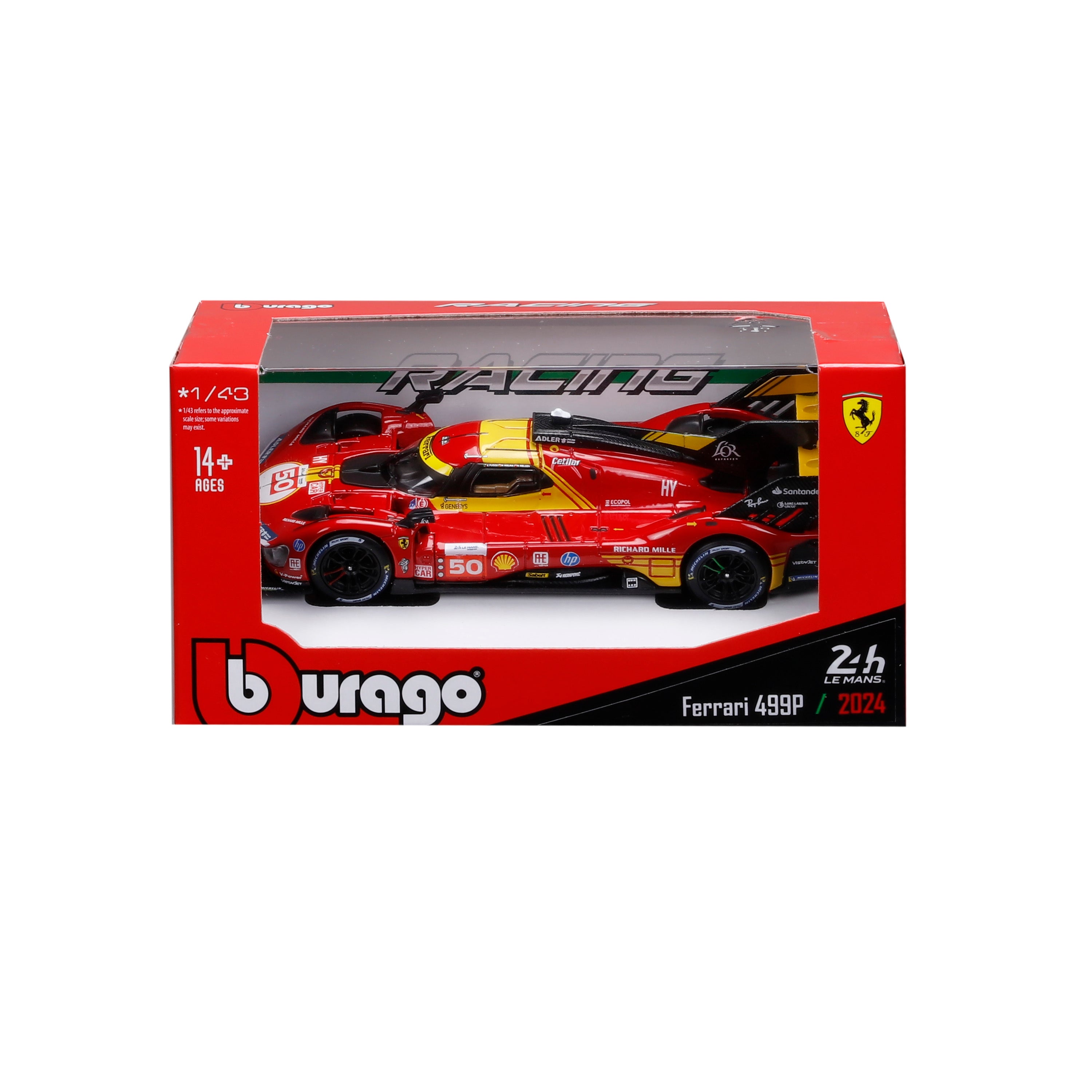 bburago-ferrari-499p-n-50-le-mans-champion-2024-1-43-modellino-diecast image 2