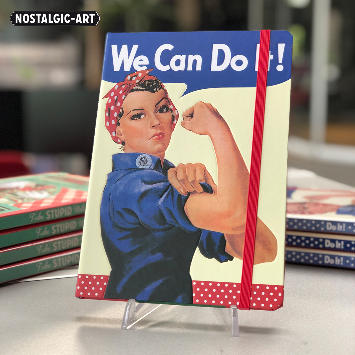 nostalgic-art-we-can-do-it-dots-taccuino-a5-128-pagine image 3