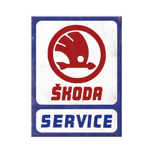 nostalgic-art-skoda-service-magnete-da-frigo-6x8-cm image 1
