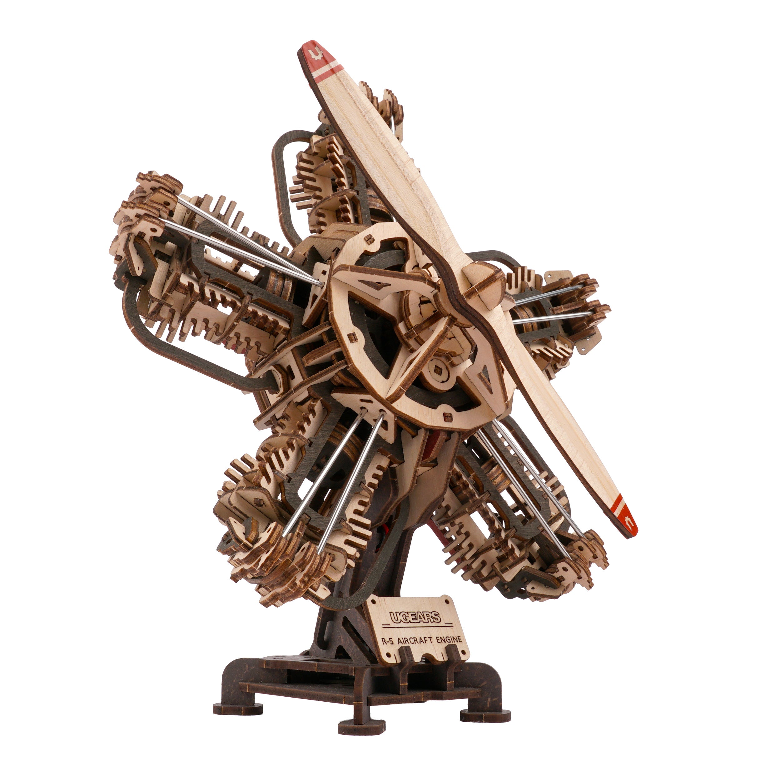 ugears-r-5-aircraft-engine-motore-aeromobile-radiale-in-legno image 3