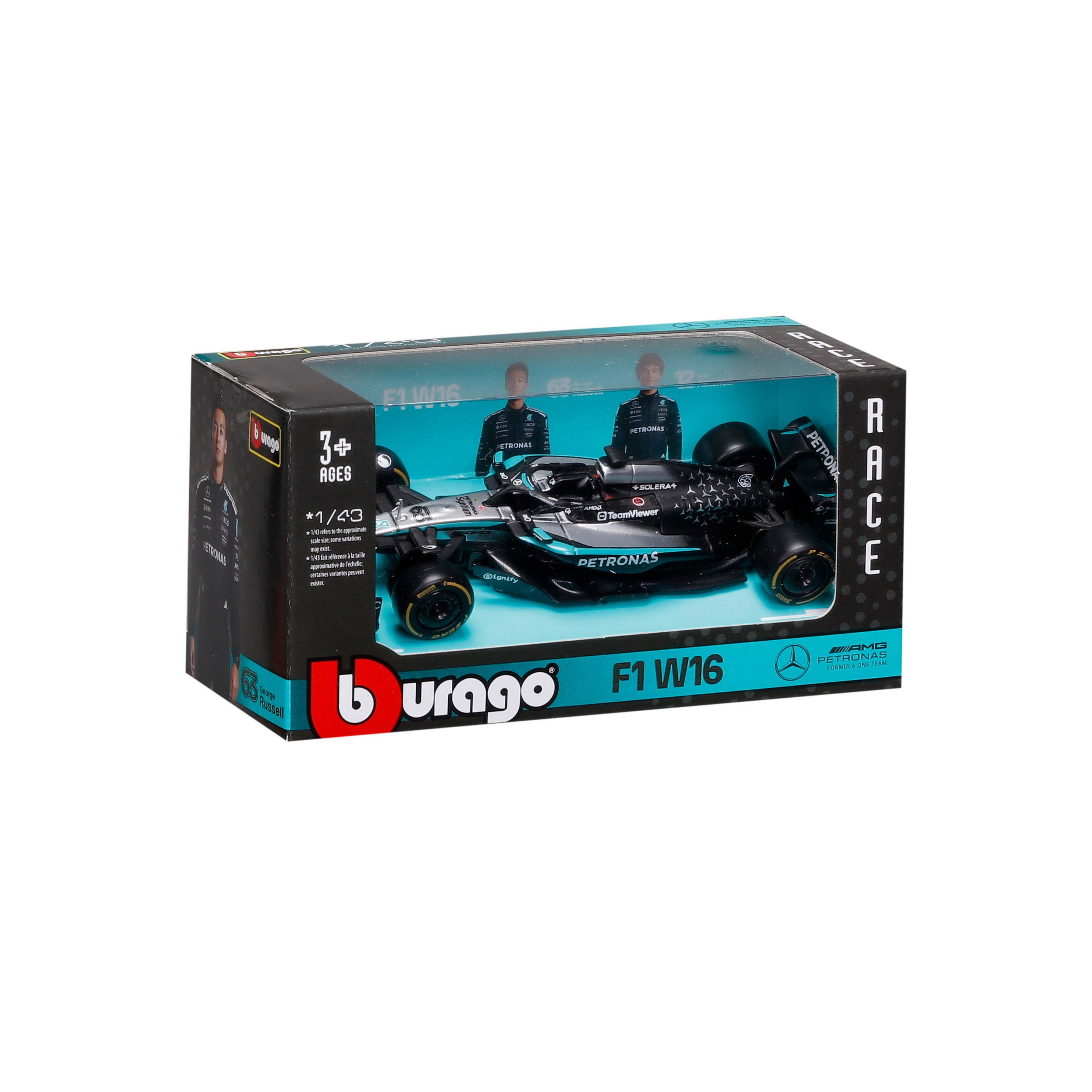 bburago-f1-mercedes-amg-w16-2025-63-george-russell-scala-1-43 image 2