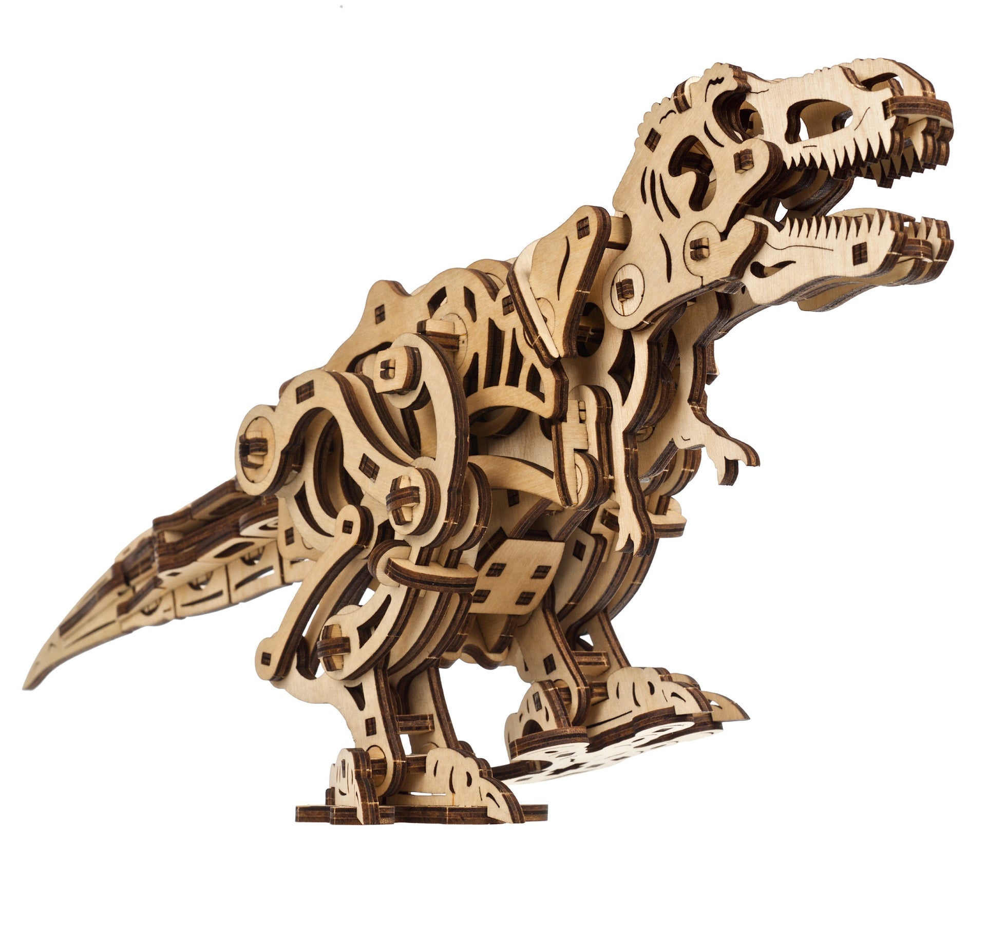 ugears-tyrannosaurus-rex-modellino-meccanico-in-legno-da-costruire image 3
