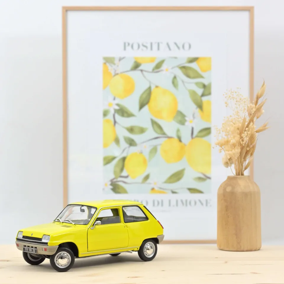 norev-renault-5-1974-yellow-modellino-auto-1-18 image 1