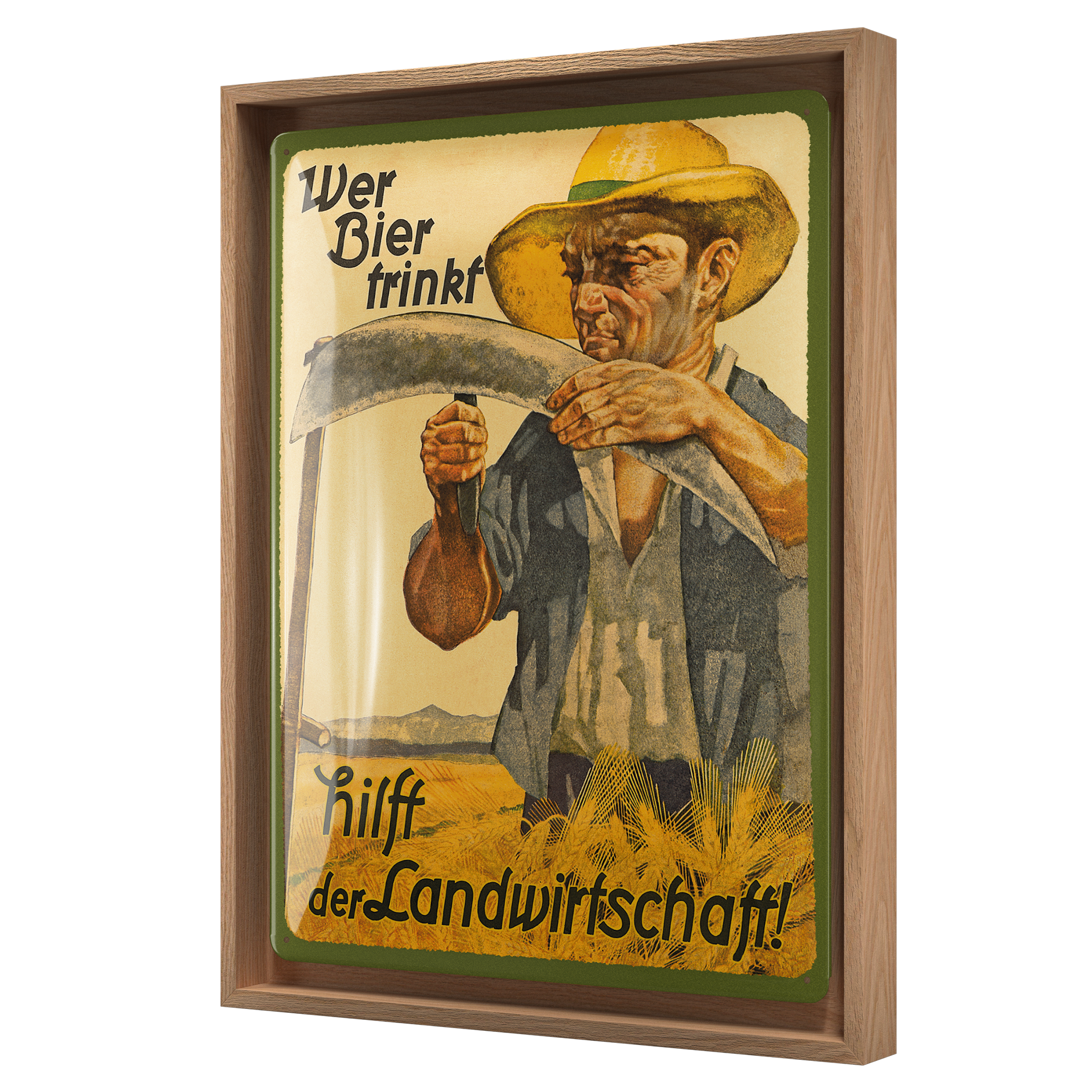 nostalgic-art-wer-bier-trinkt-hilft-der-landwirtschaft-cornice-n-frame-l-33-5x44 image 1