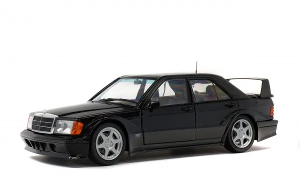 solido-mercedes-190-evo-ii-w201-nera-1990-modellino-die-cast-1-18 image 1