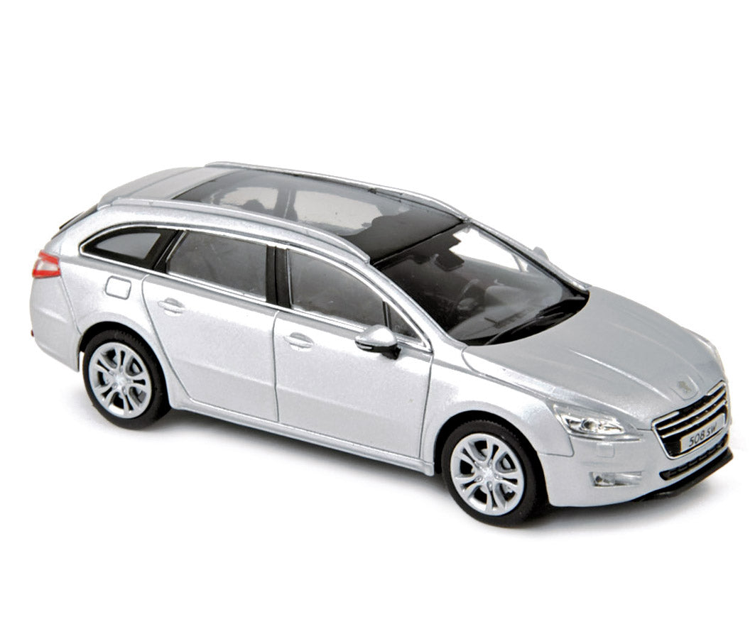 norev-peugeot-508-sw-2010-modellino-auto-1-43-silver image 1