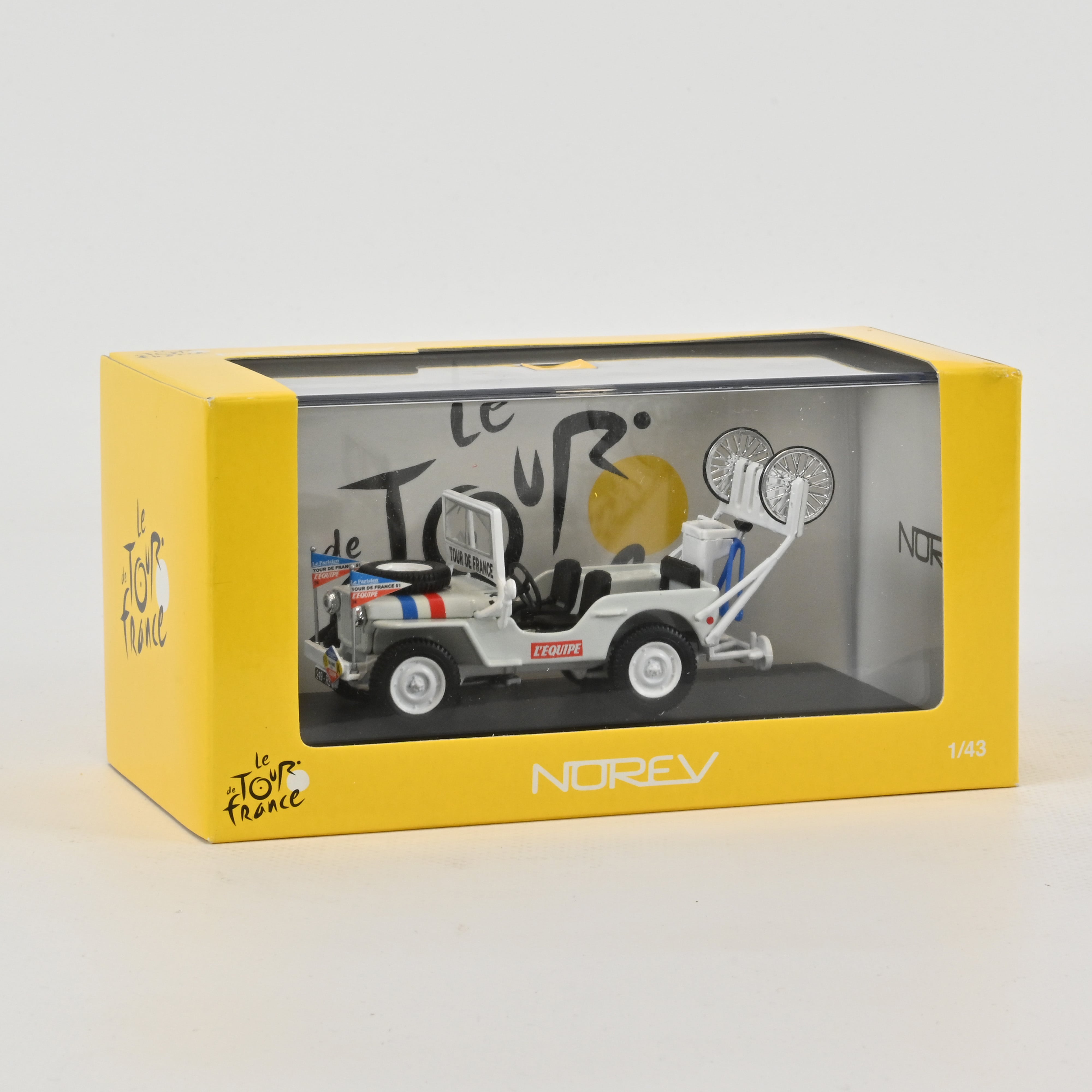 norev-jeep-willys-assistance-tour-de-france-1951-1-43-modellino-fuoristrada image 1
