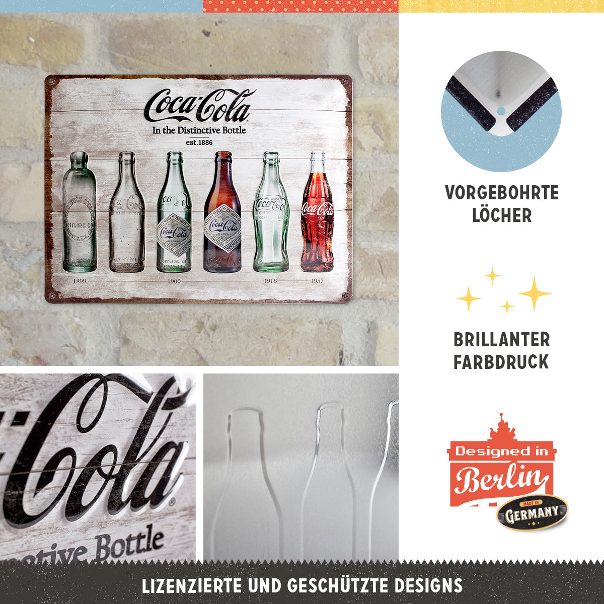 nostalgic-art-coca-cola-bottle-timeline-targa-in-metallo-30x40-cm-2 image 4