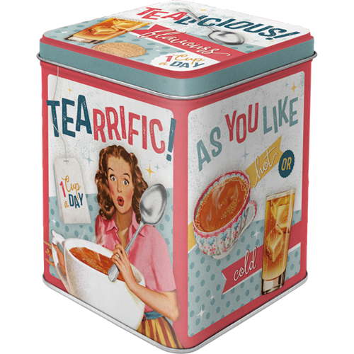 nostalgic-art-tealicious-tearrific-scatola-t-in-metallo-100-g image 1