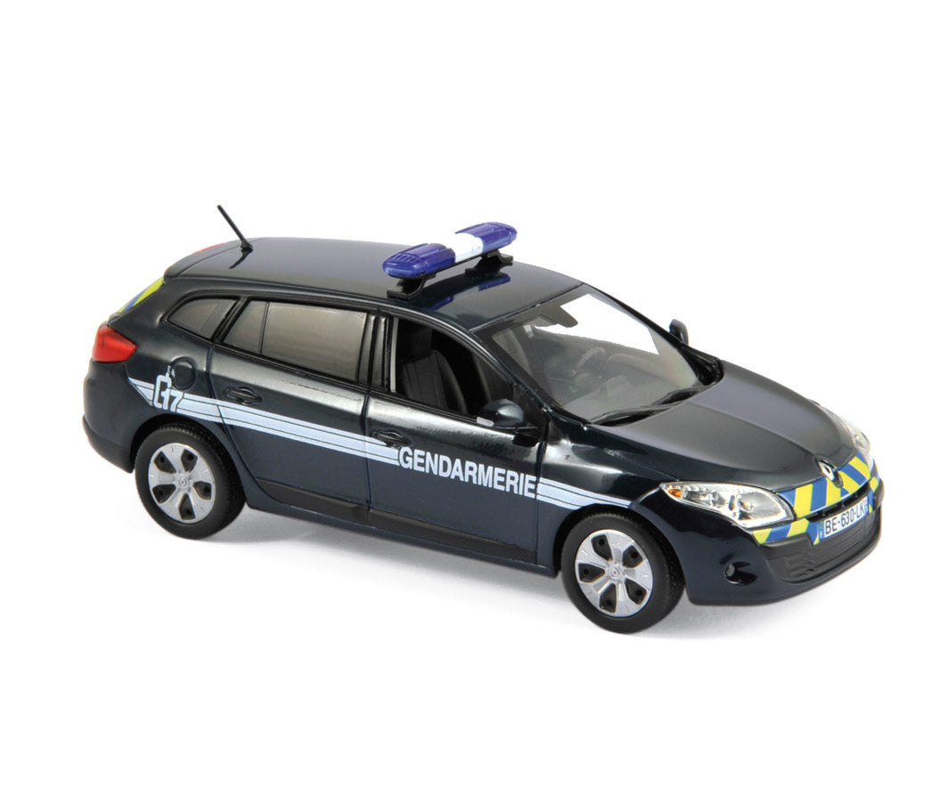 norev-renault-megane-sport-tourer-2012-gendarmerie-giallo-blu-1-43 image 1
