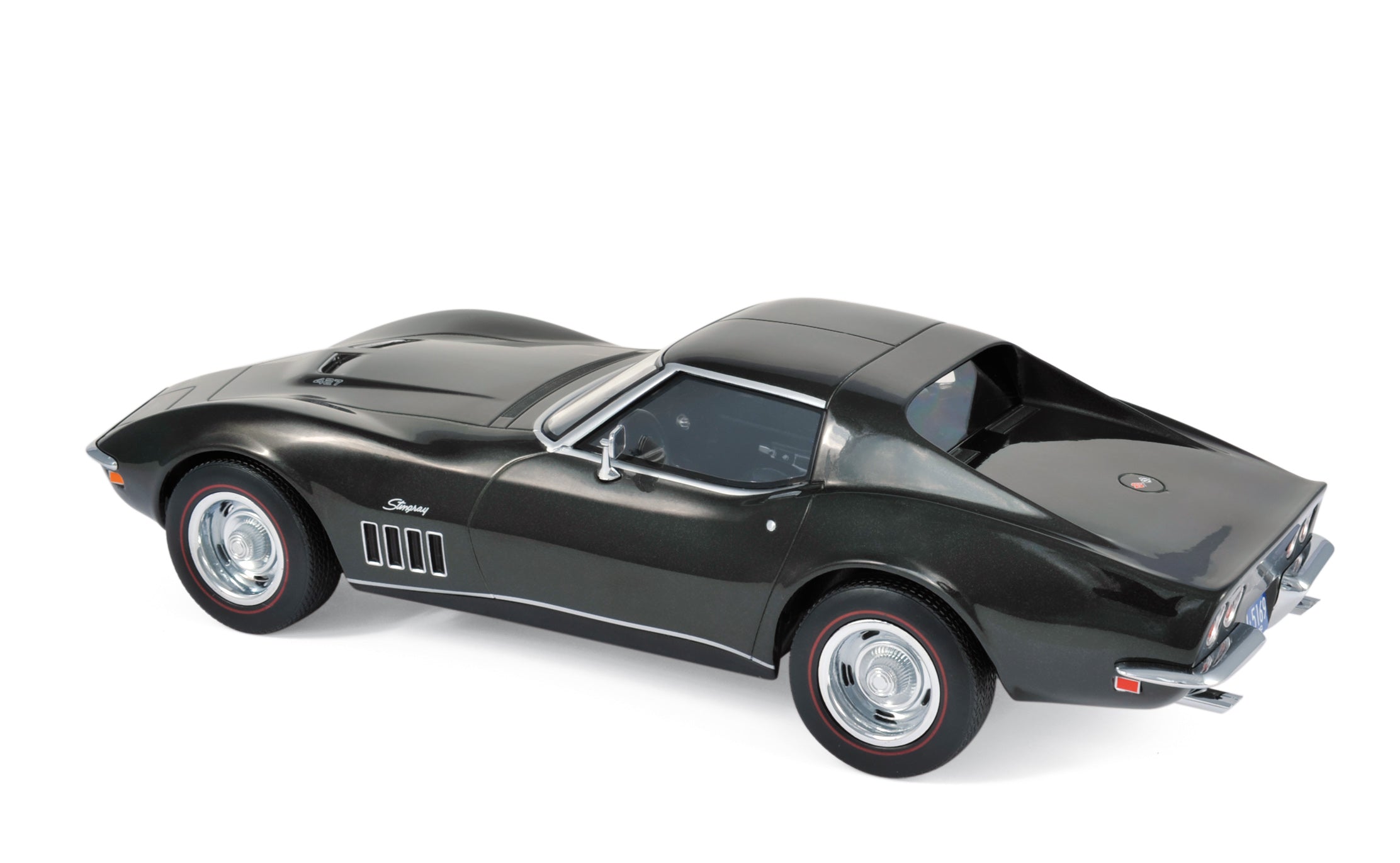 norev-chevrolet-corvette-c3-1969-modellino-auto-1-18-verde-metallizzato image 2