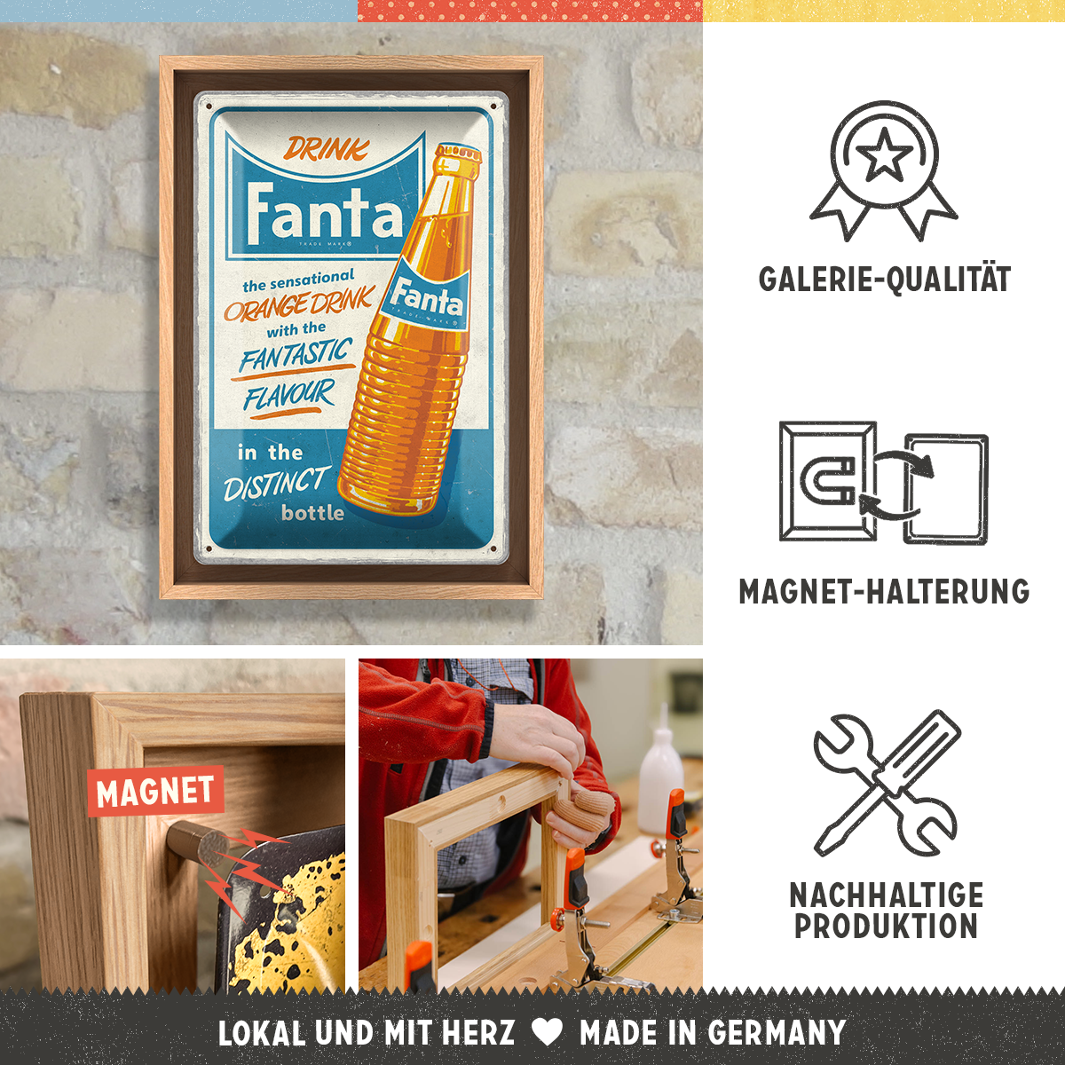 nostalgic-art-fanta-sensational-orange-drink-quadro-n-frame-m-edition-24x33-5-cm image 5
