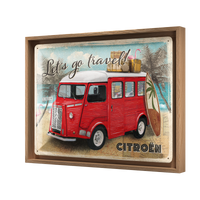 nostalgic-art-citroen-type-h-let-s-go-travel-targa-in-metallo-30x40-cm image 6