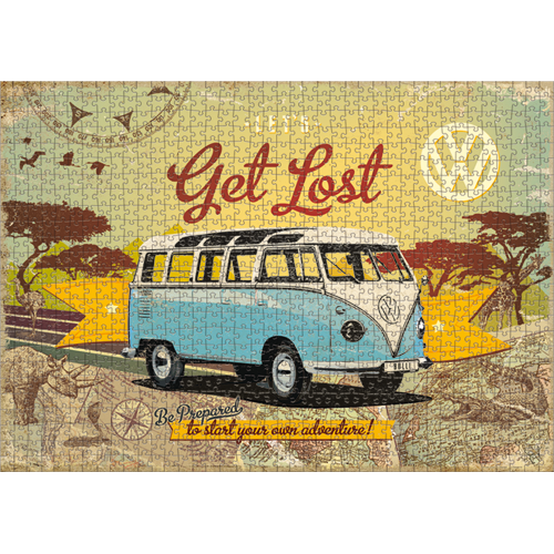 nostalgic-art-vw-bulli-let-s-get-lost-1-puzzle-1000-pezzi-in-scatola-di-latta image 7