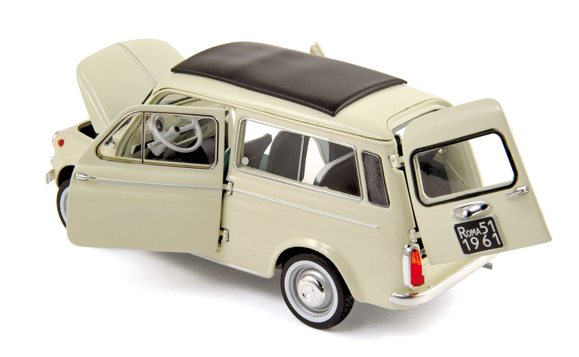 norev-fiat-500-giannini-jardini-re-1960-modellino-auto-1-18-crema image 1