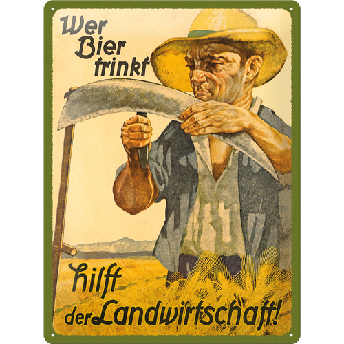 nostalgic-art-wer-bier-trinkt-hilft-der-landwirtschaft-targa-in-metallo-30x40-cm-2 image 1