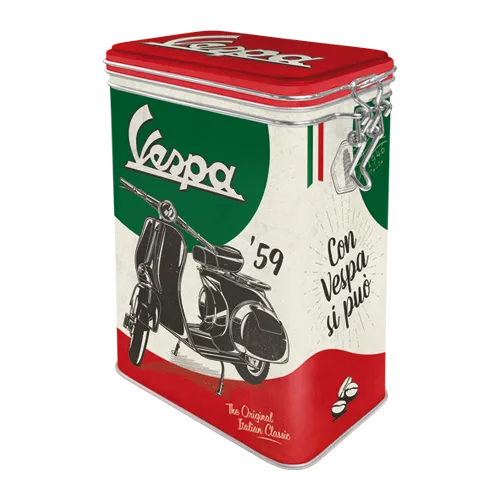 nostalgic-art-vespa-the-italian-classic-barattolo-caff-in-latta-7-5x11x17-5-cm image 1