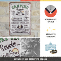 nostalgic-art-camping-regeln-targa-in-metallo-20x30-cm image 3