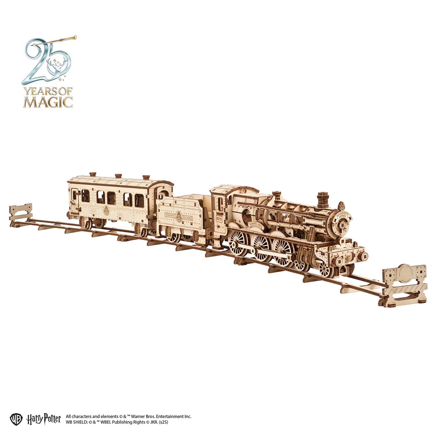 ugears-hogwarts-express-treno-meccanico-in-legno-da-costruire-harry-potter-serie image 2