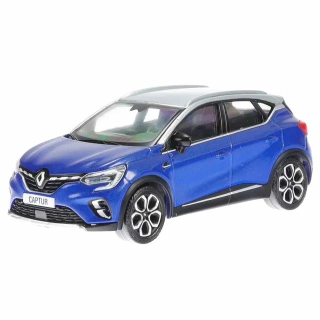 norev-renault-captur-blu-con-tetto-argento-modellino-auto-1-43 image 1