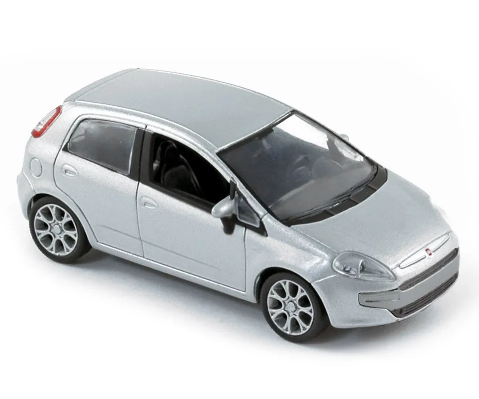 norev-fiat-punto-evo-2010-modellino-auto-1-43-argento image 1