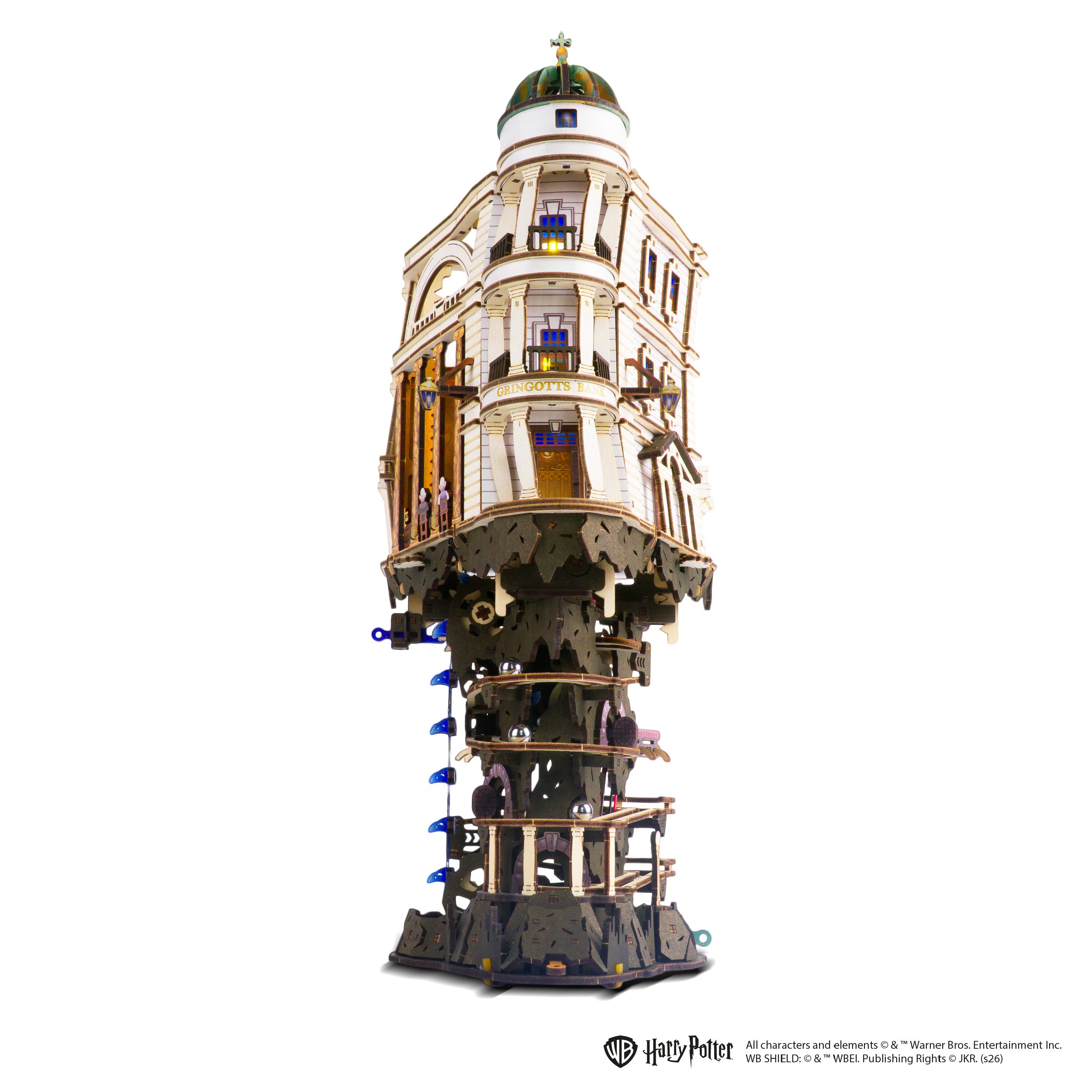ugears-gringotts-bank-marble-run-harry-potter-pista-per-biglie-motorizzata-usb-c image 4
