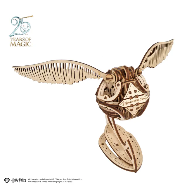 ugears-golden-snitch-boccino-d-oro-harry-potter-in-legno image 1