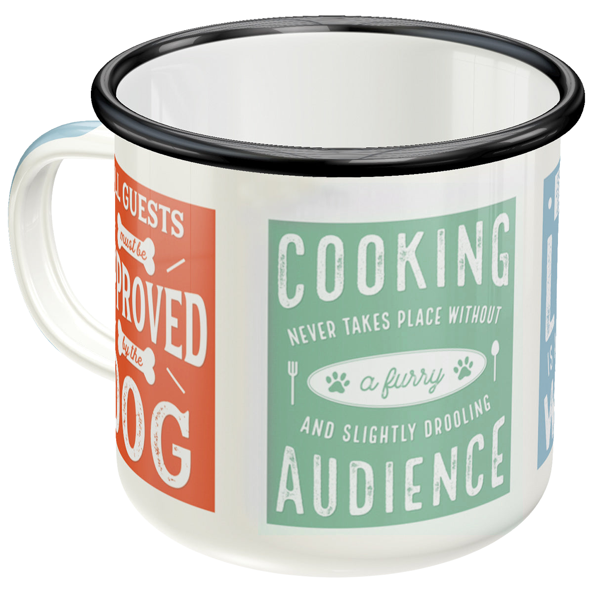 nostalgic-art-pfotenschild-dog-rules-tazza-in-smalto-360-ml image 1