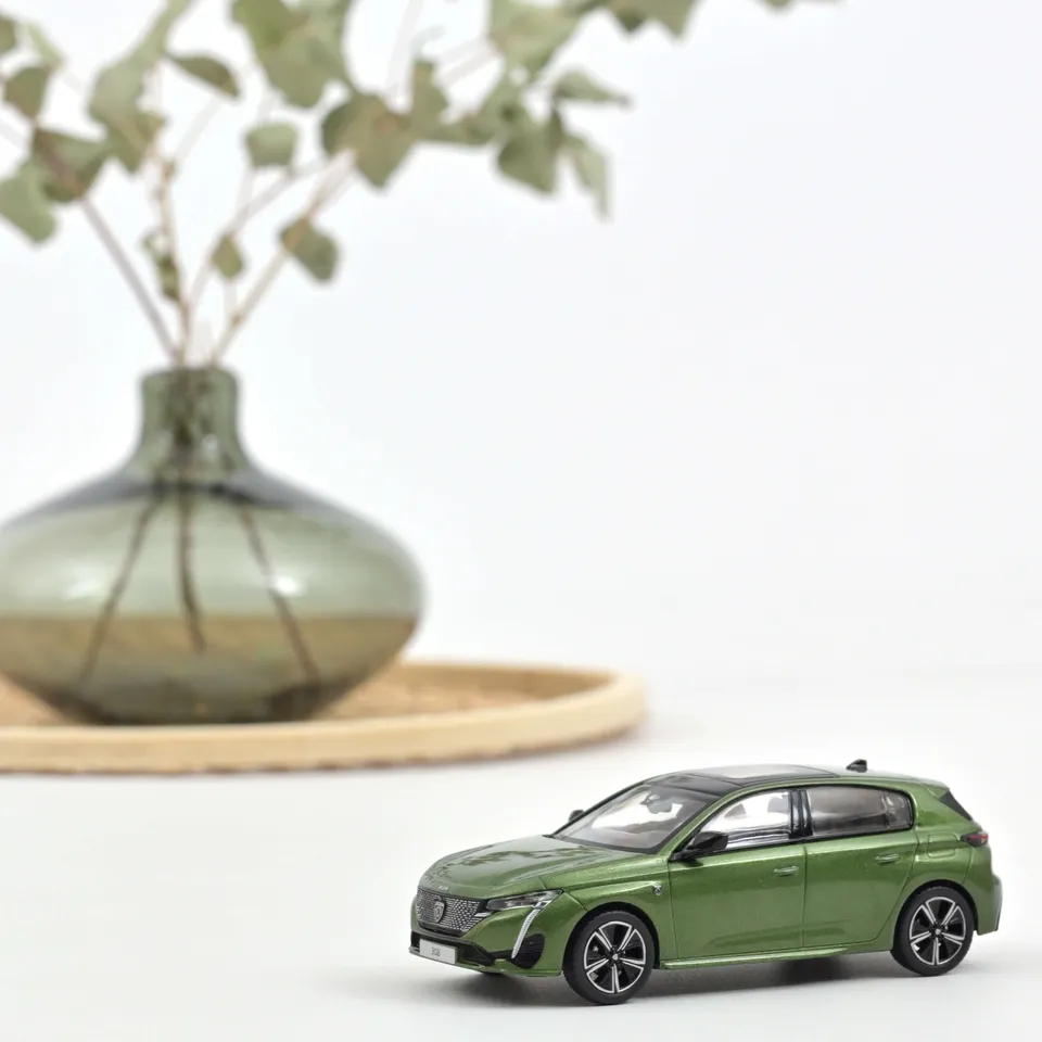 norev-peugeot-308-gt-2021-modellino-auto-1-43-vert-olivine image 1