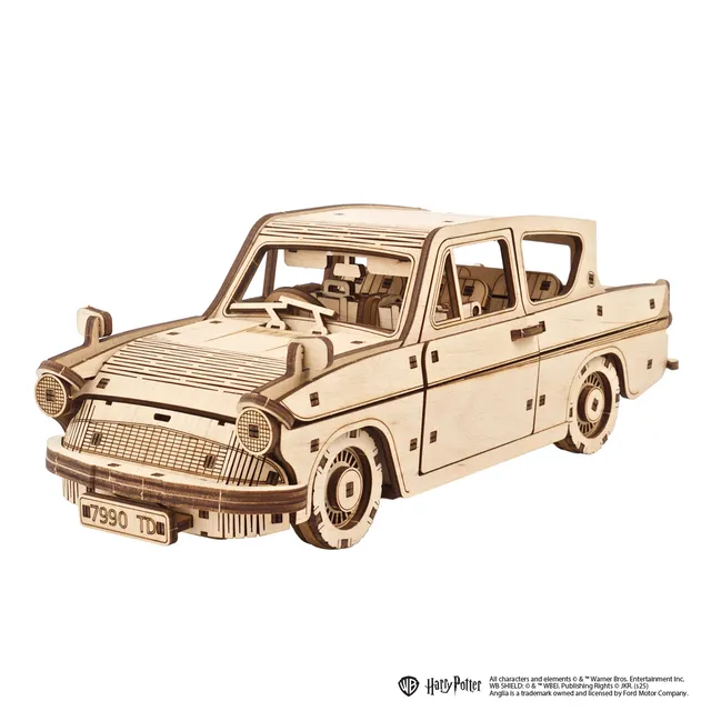 ugears-flying-ford-anglia-harry-potter-modellino-auto-magica-in-legno image 1